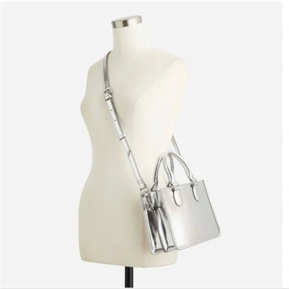 J. Crew Vienna Lady Bag - Silver Mirror